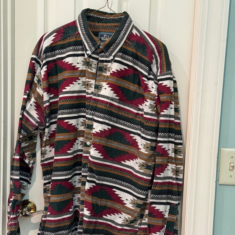 Southwest Print Cotton Flannel Men's Shirt By Woolrich